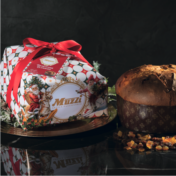 Muzzi 綜合果乾 白色聖誕紙